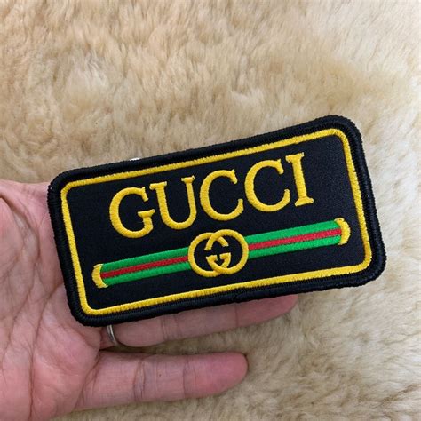 patch gucci originali|Gucci embroidery patch.